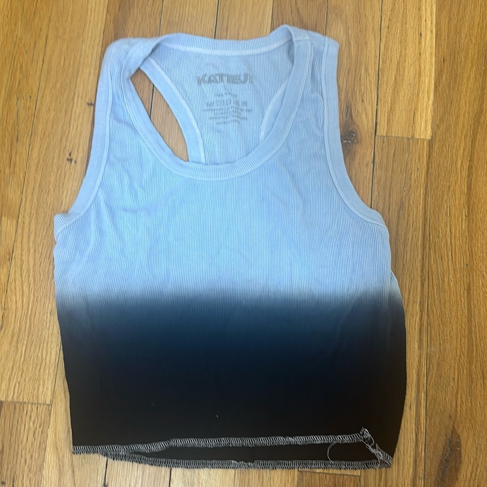Katie J blue faded, tank top size large